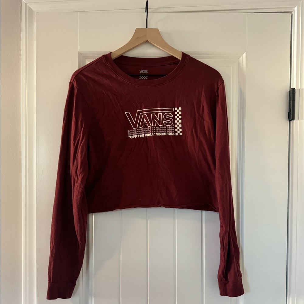 Vans long sleeve crop top